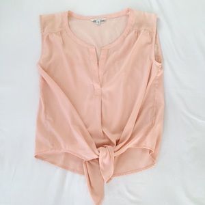 AE Peach Tie Up Blouse Tank